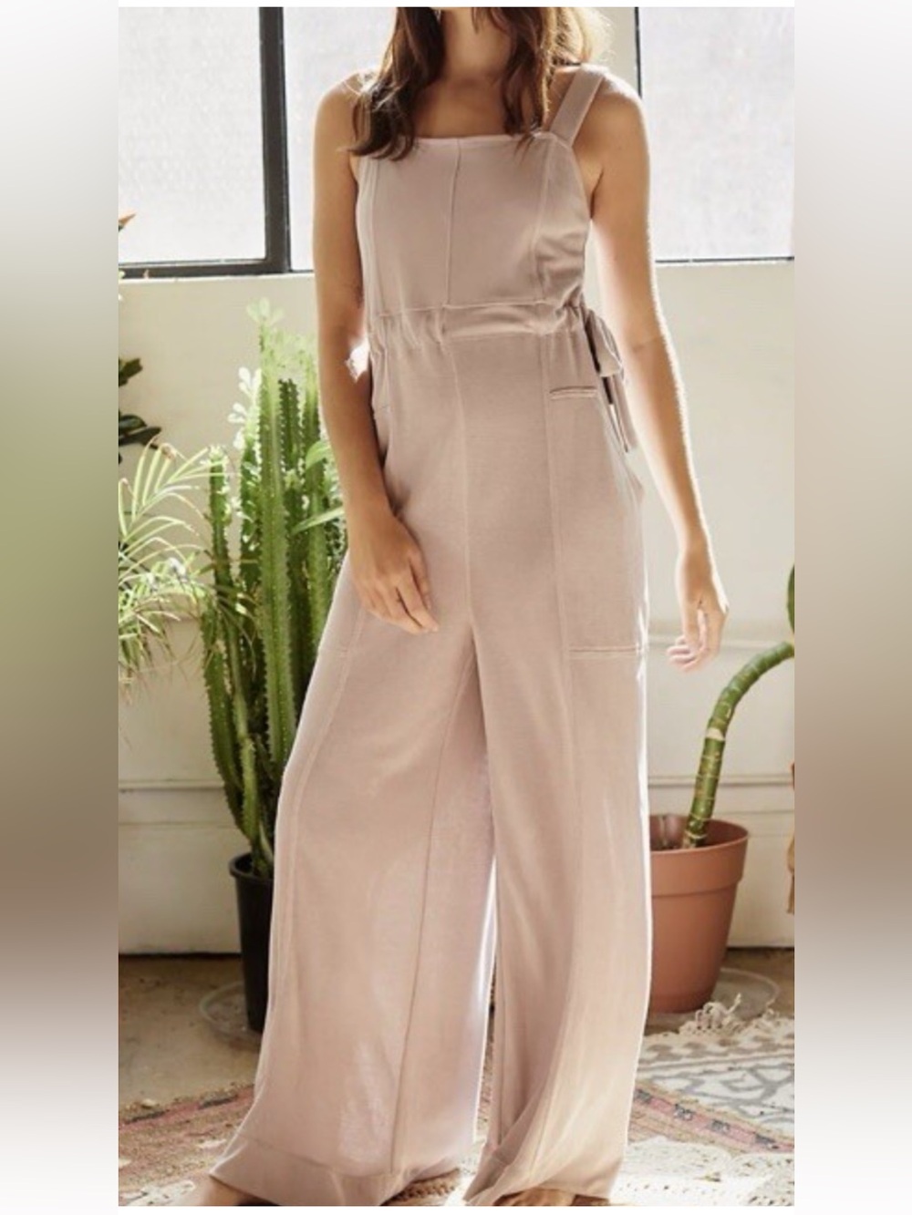 Fp movement it’s a cinch Wide-Leg Jumpsuit in Dusty Rose - Picture 2 of 10